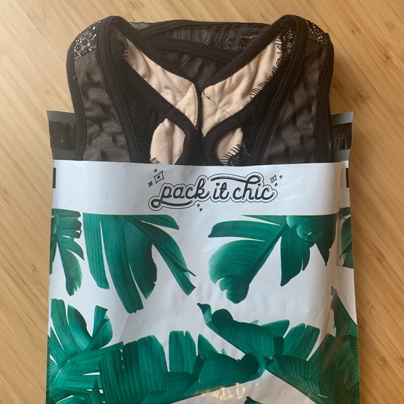 SOLD Bebe Jasper Plunging Lace Dress (Black) - Picture 9 of 9